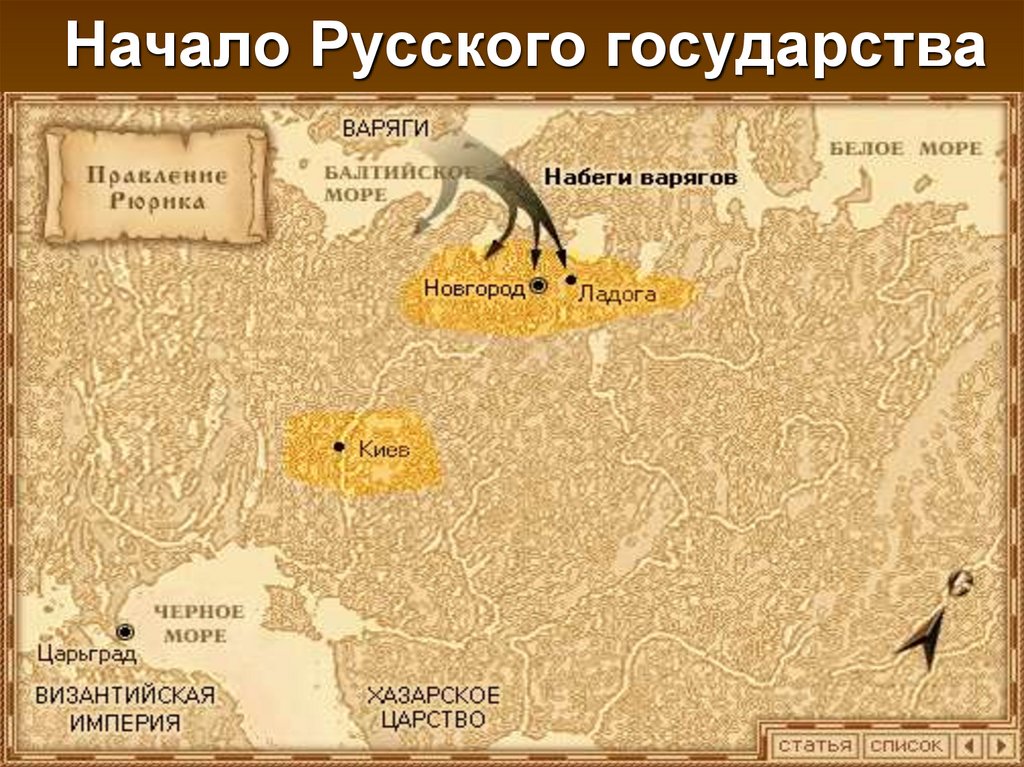 Начало Русского государства