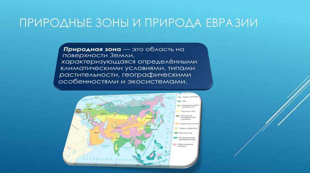 Природные зоны и природа евразии