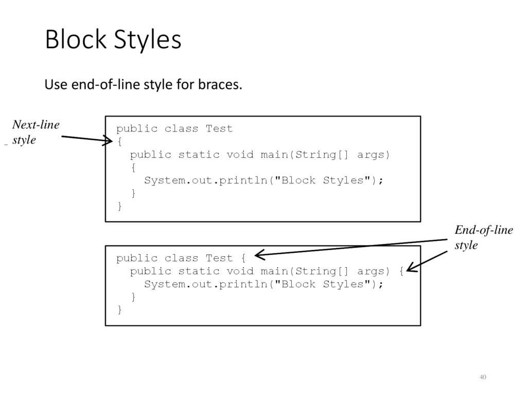 Block Styles