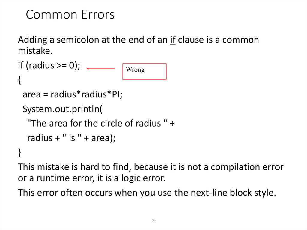 Common Errors