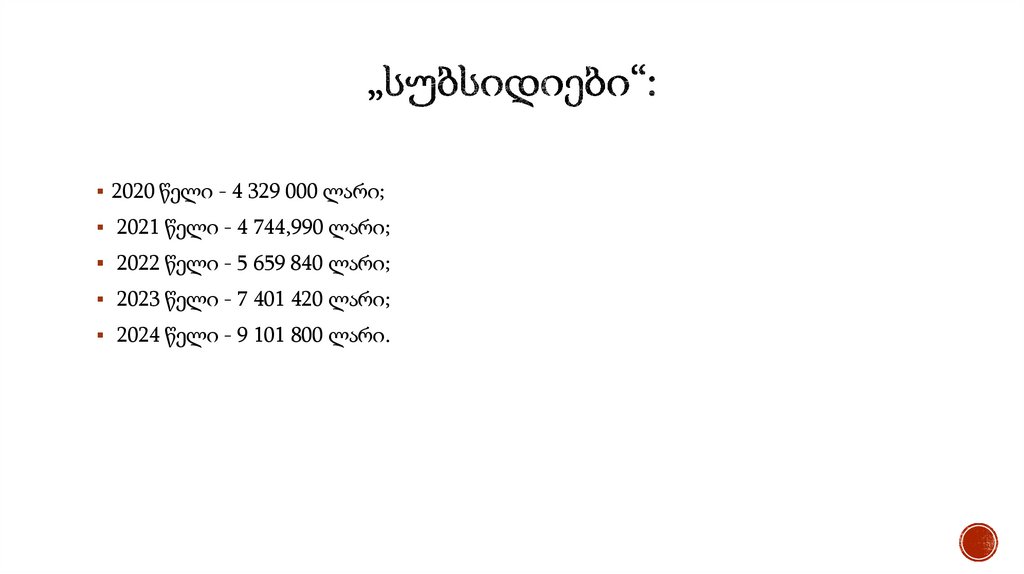 „სუბსიდიები“: