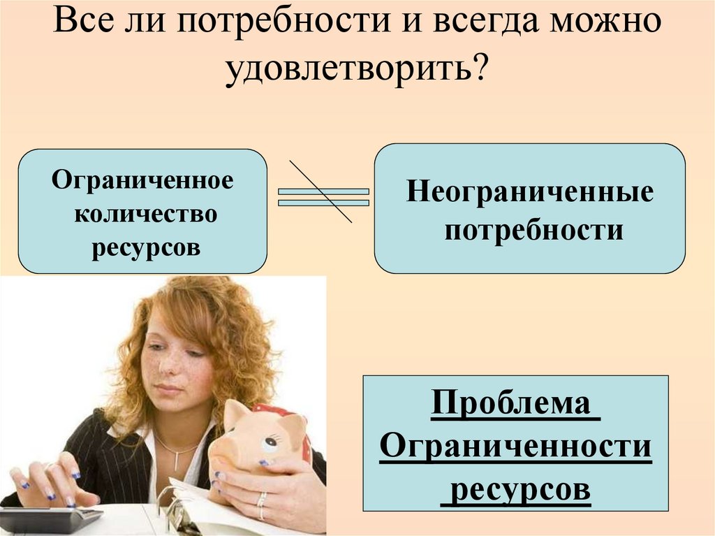 Все ли потребности и всегда можно удовлетворить?