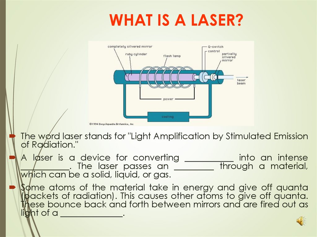 WHAT IS A LASER?