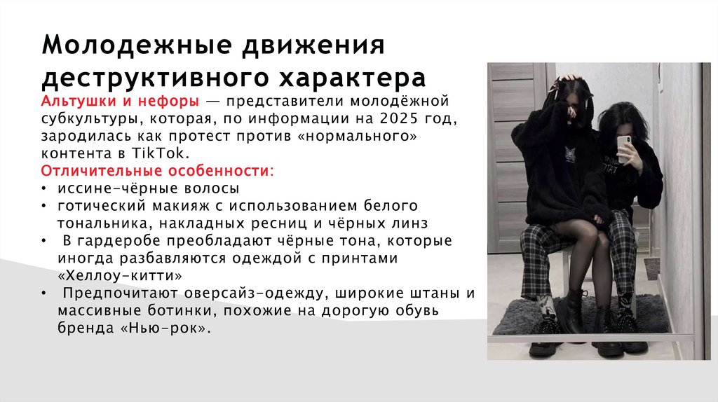 Молодежные движения деструктивного характера