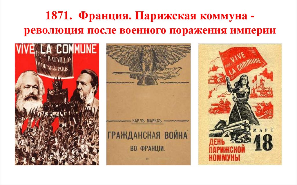 1871. Франция. Парижская коммуна - революция после военного поражения империи