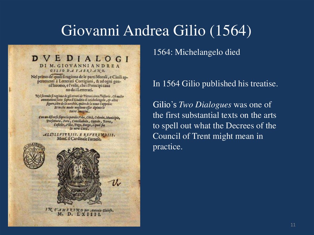 Giovanni Andrea Gilio (1564)