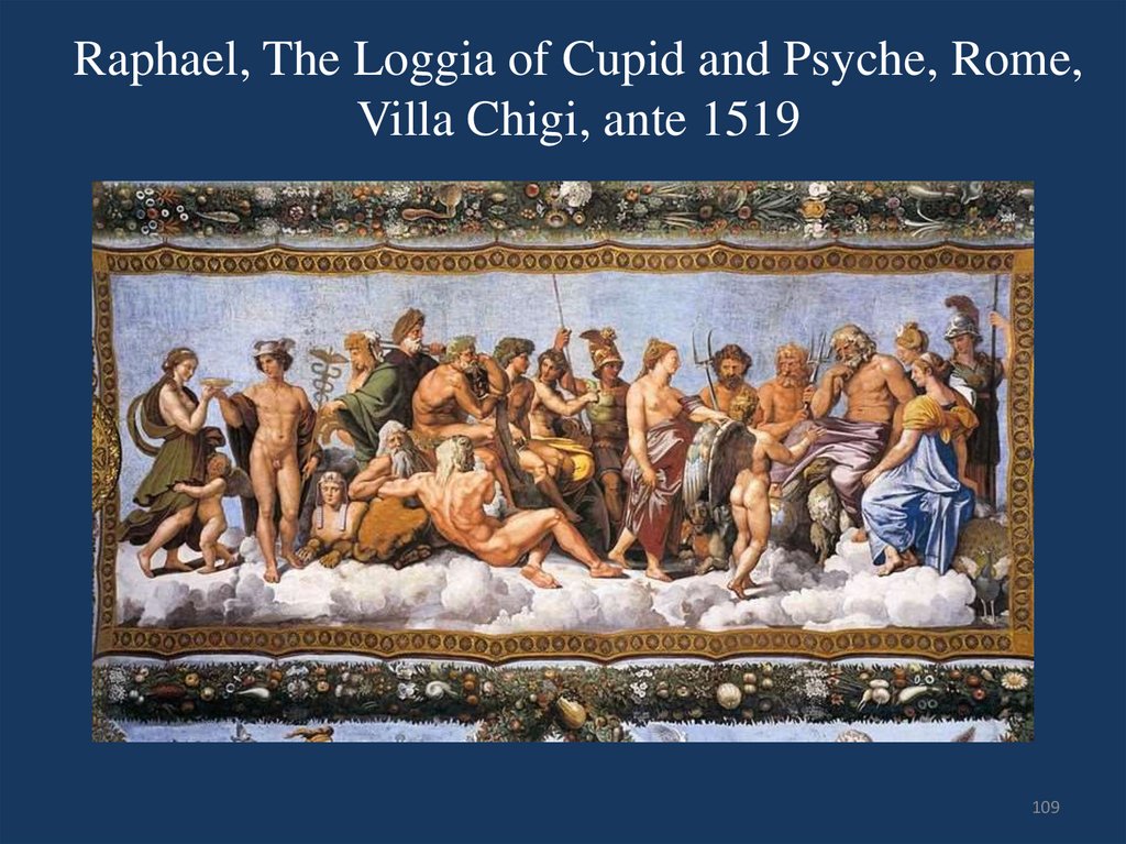 Raphael, The Loggia of Cupid and Psyche, Rome, Villa Chigi, ante 1519