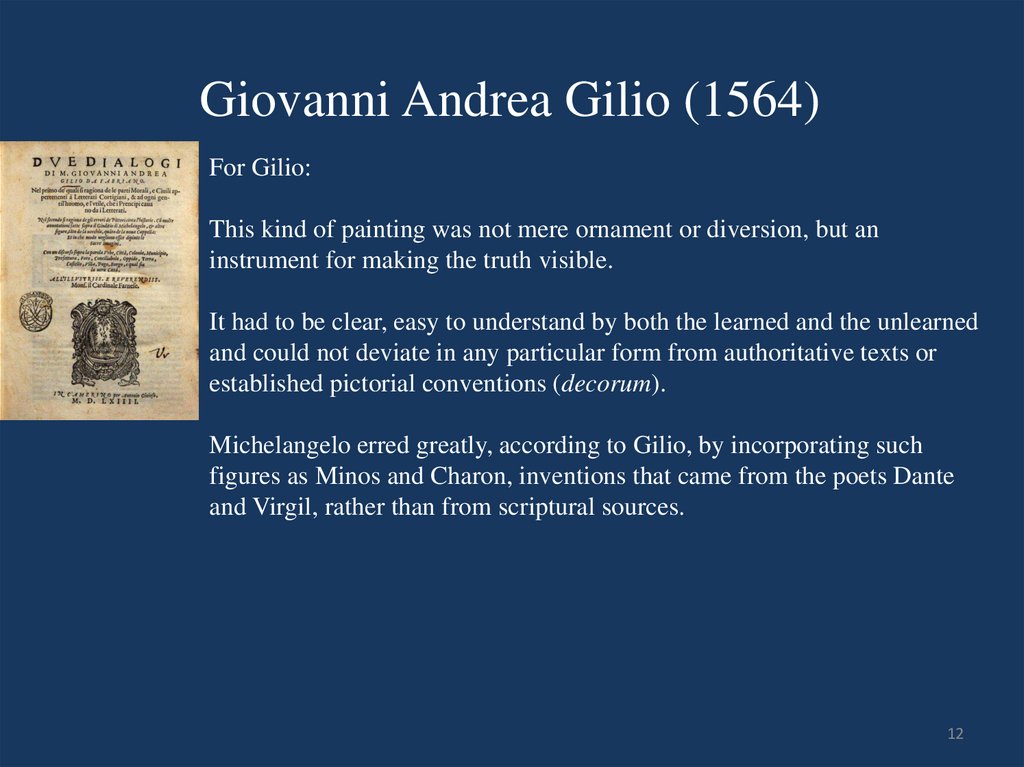 Giovanni Andrea Gilio (1564)