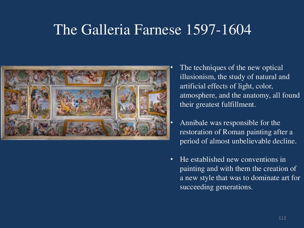 The Galleria Farnese 1597-1604