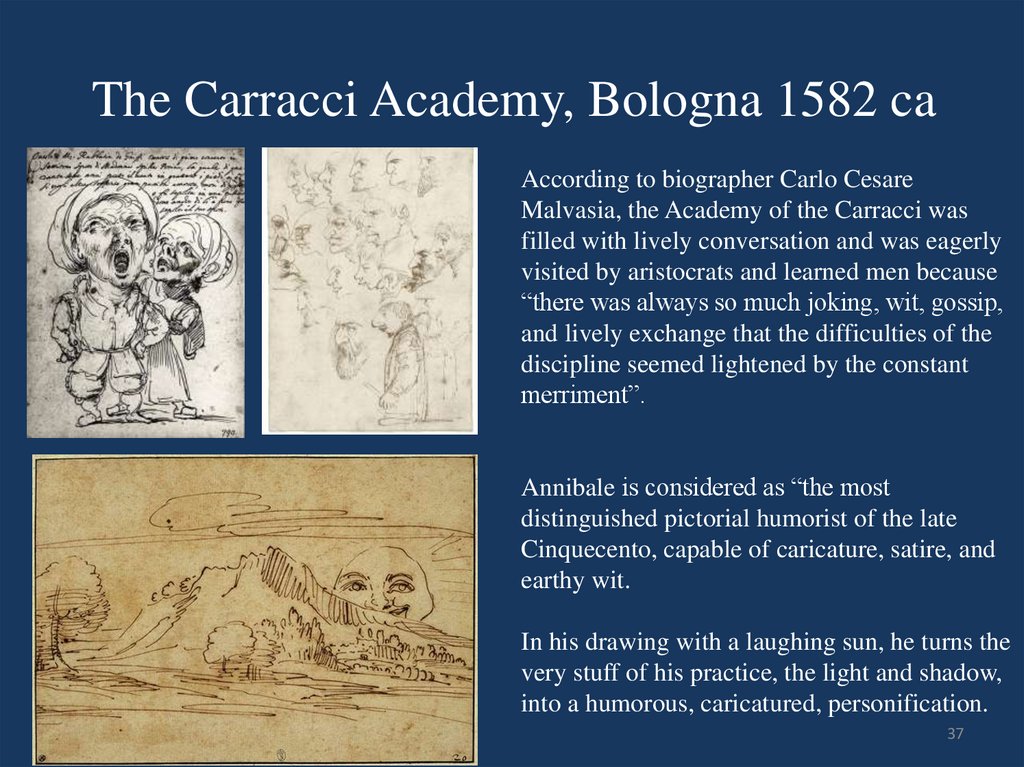 The Carracci Academy, Bologna 1582 ca