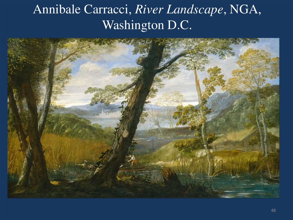 Annibale Carracci, River Landscape, NGA, Washington D.C.