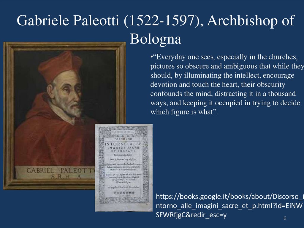 Gabriele Paleotti (1522-1597), Archbishop of Bologna