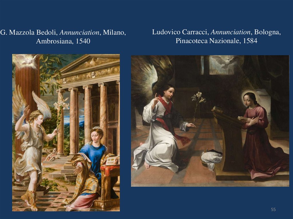 Ludovico Carracci, Annunciation, Bologna, Pinacoteca Nazionale, 1584