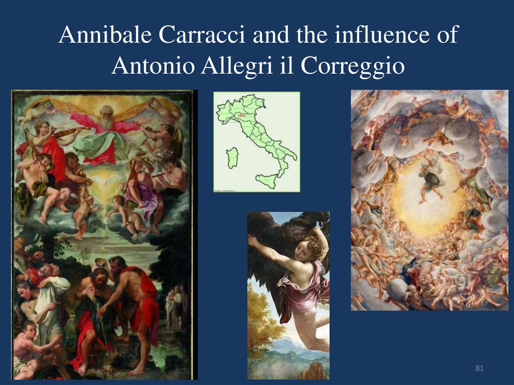 Annibale Carracci and the influence of Antonio Allegri il Correggio
