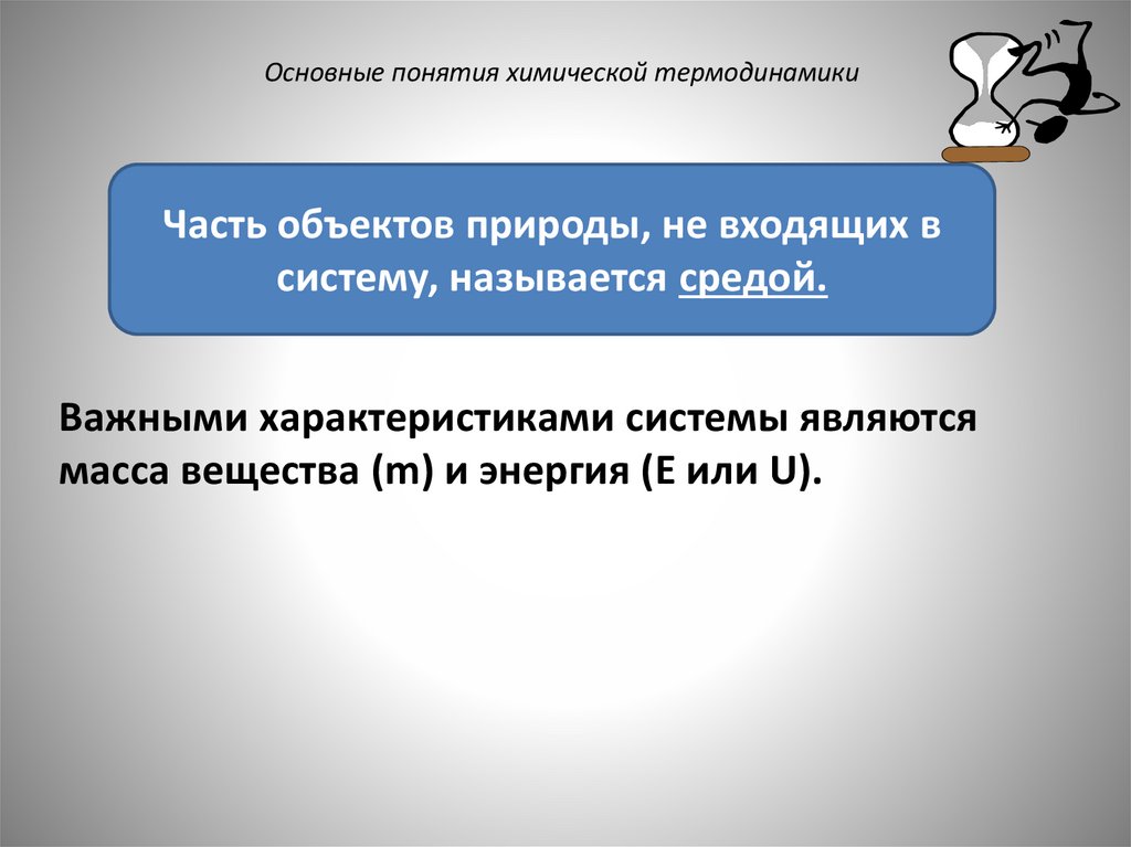 Основные понятия химической термодинамики
