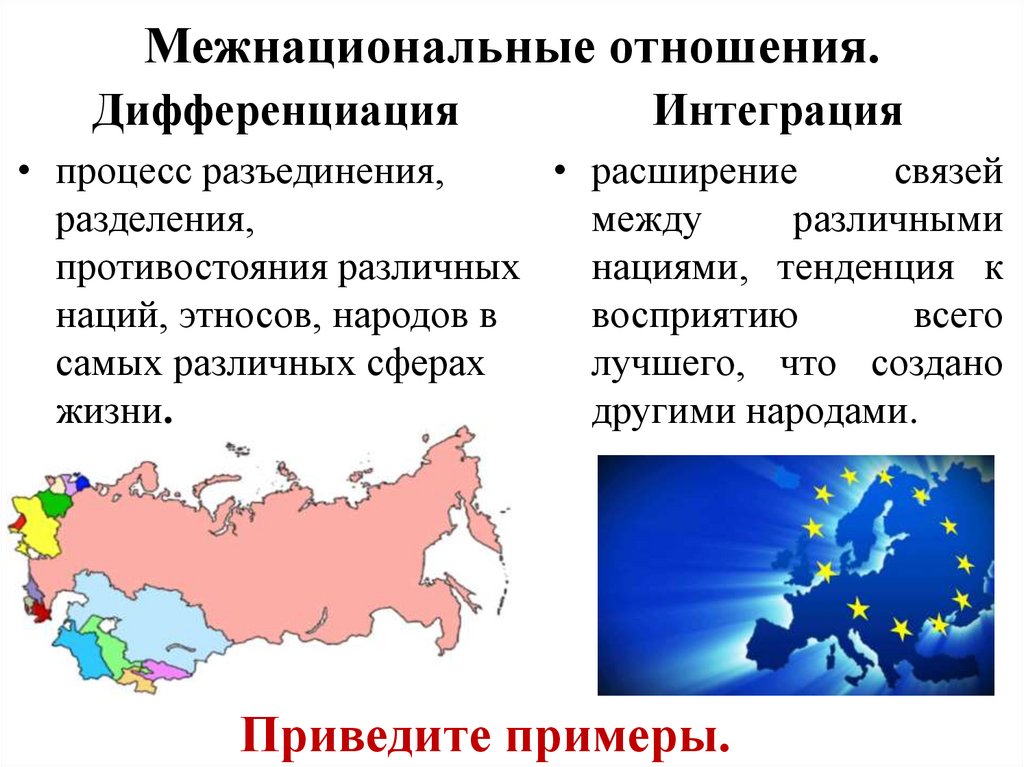 Межнациональные отношения.