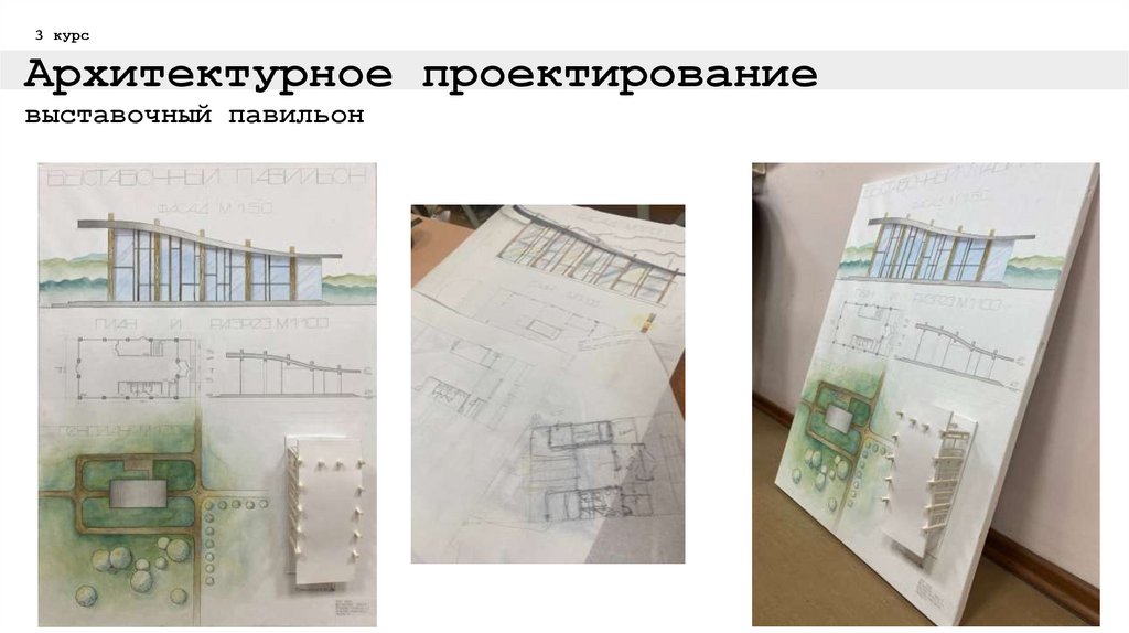 Архитектурное проектирование выставочный павильон