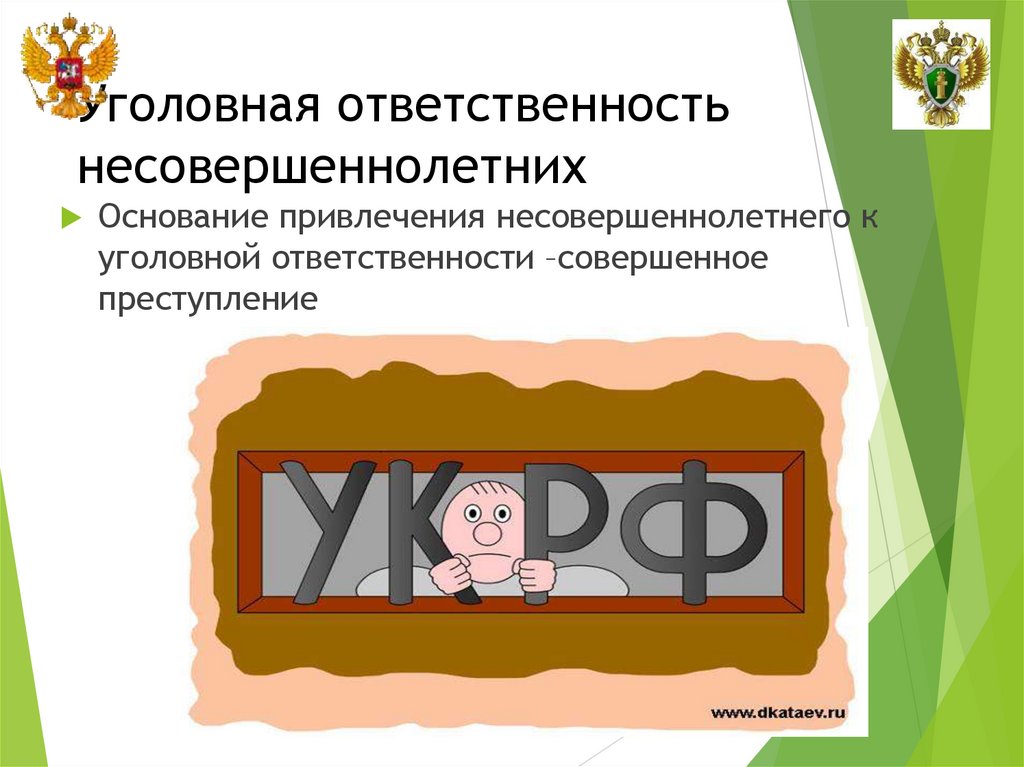 Уголовная ответственность несовершеннолетних