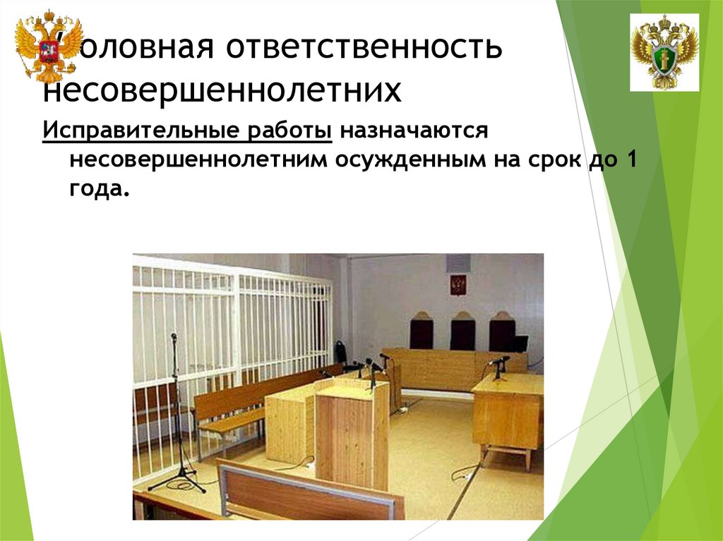 Уголовная ответственность несовершеннолетних