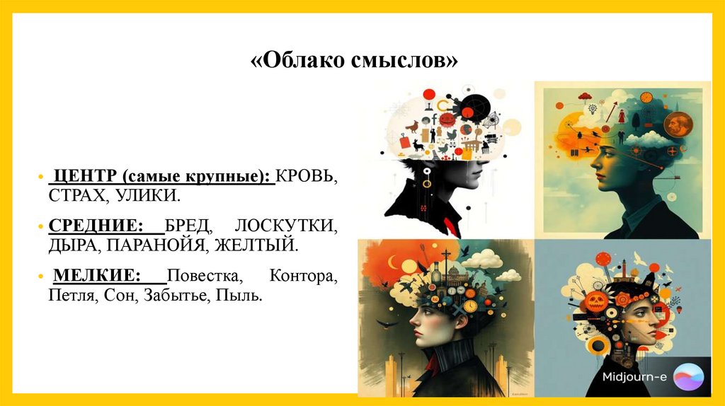 Сгенерируйте портрет Раскольникова в момент совершения преступления и в момент раскаяния. Сравните детали (взгляд, свет)