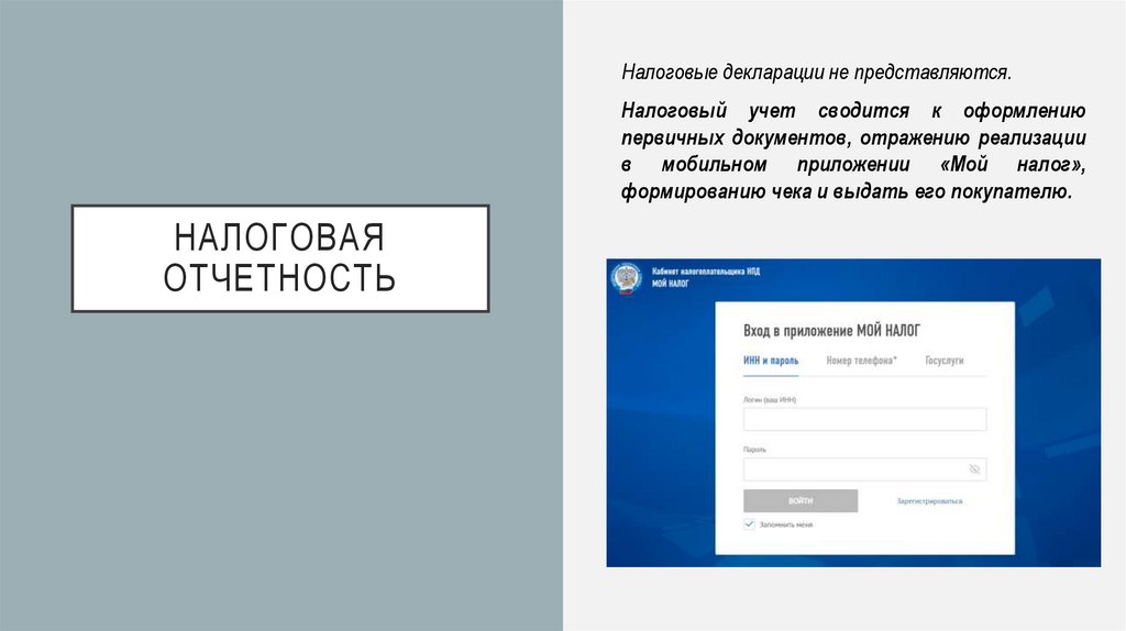 НАЛОГОВАЯ ОТЧЕТНОСТЬ
