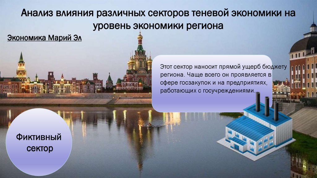 Анализ влияния различных секторов теневой экономики на уровень экономики региона