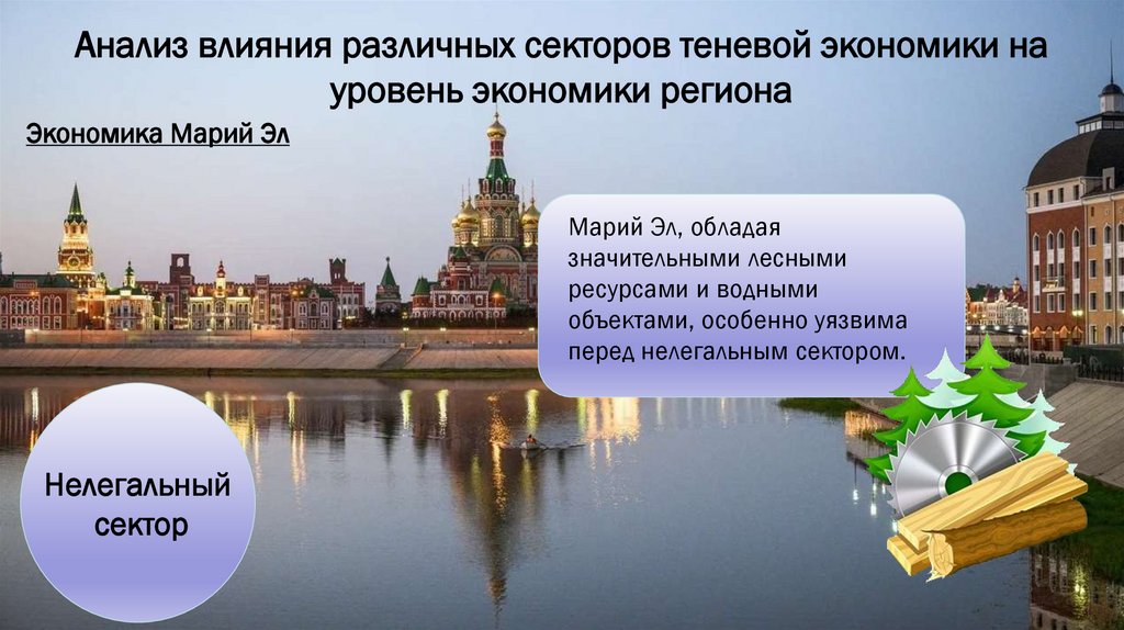 Анализ влияния различных секторов теневой экономики на уровень экономики региона