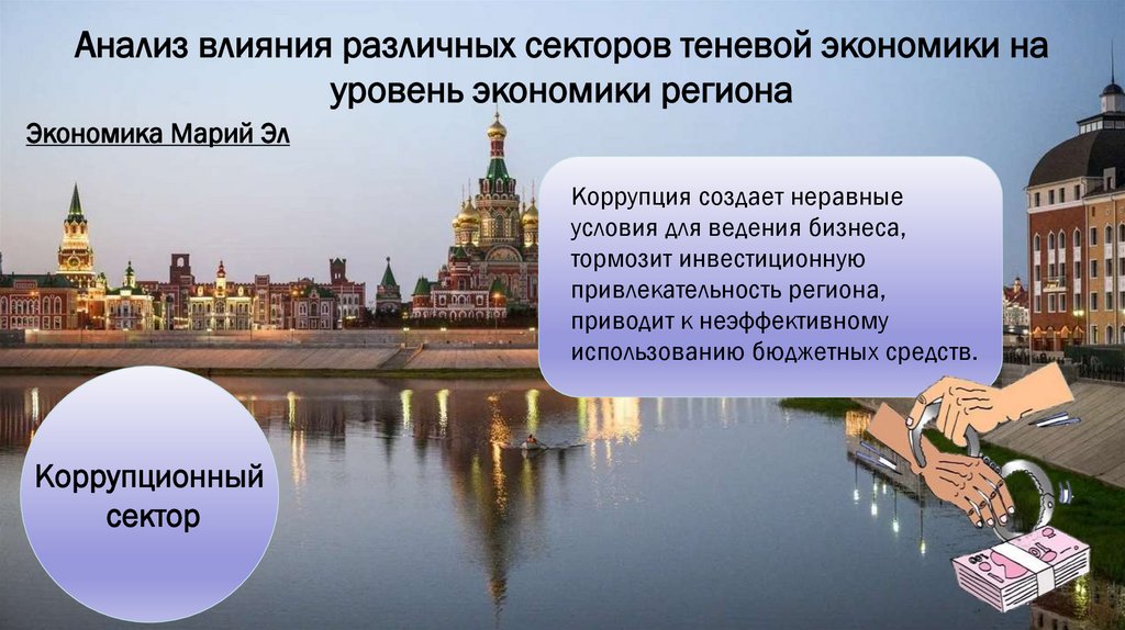 Анализ влияния различных секторов теневой экономики на уровень экономики региона