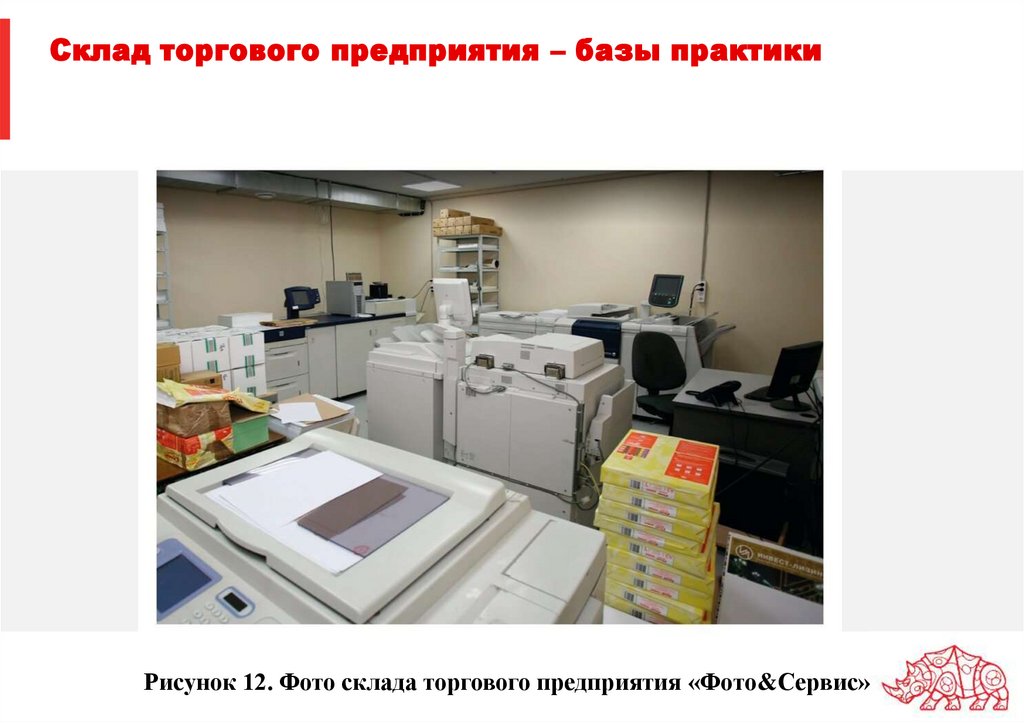 Склад торгового предприятия – базы практики