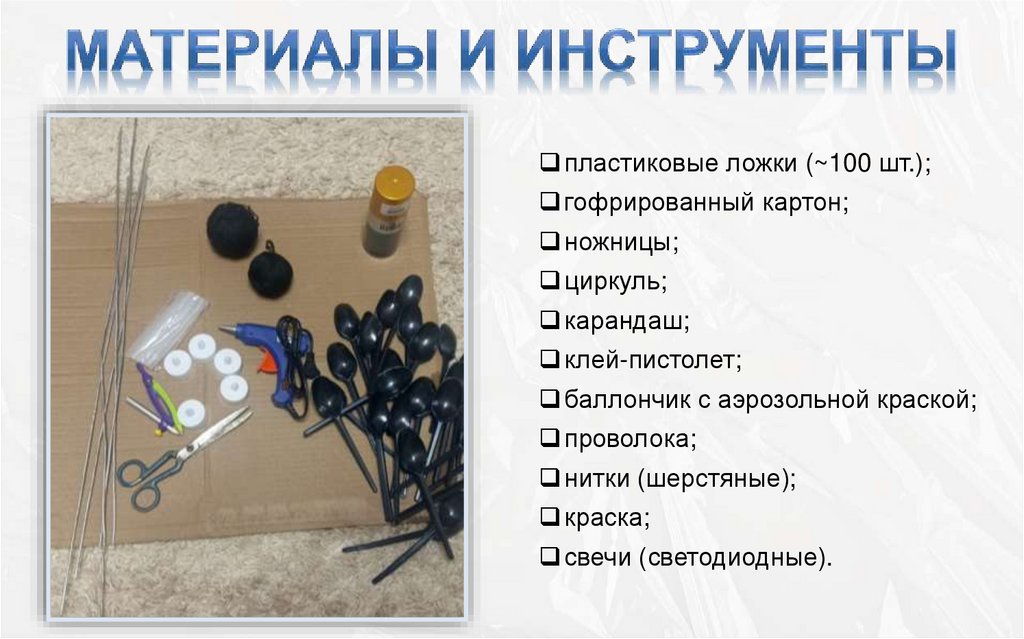 Материалы и инструменты