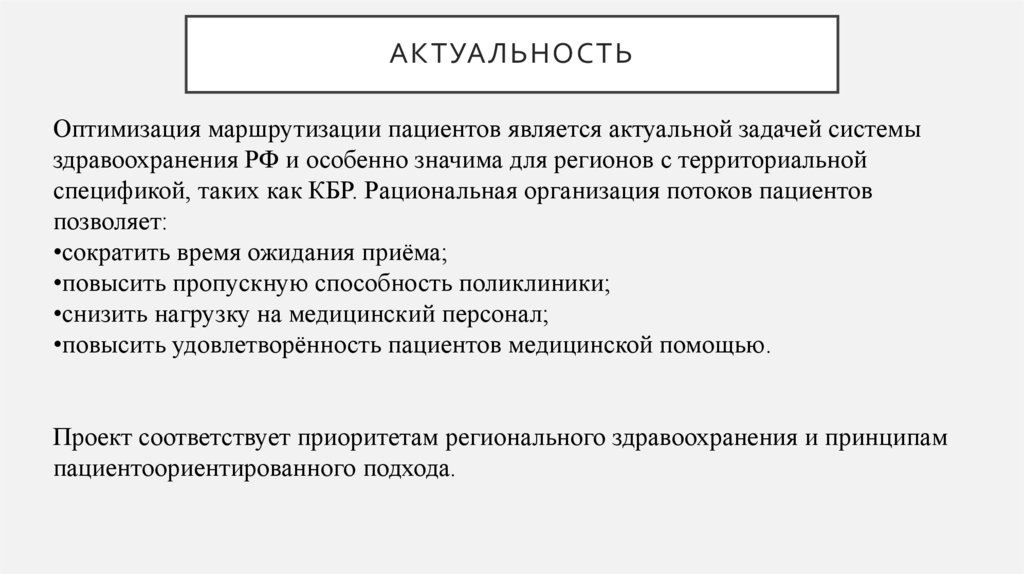 АКТУАЛЬНОСТЬ