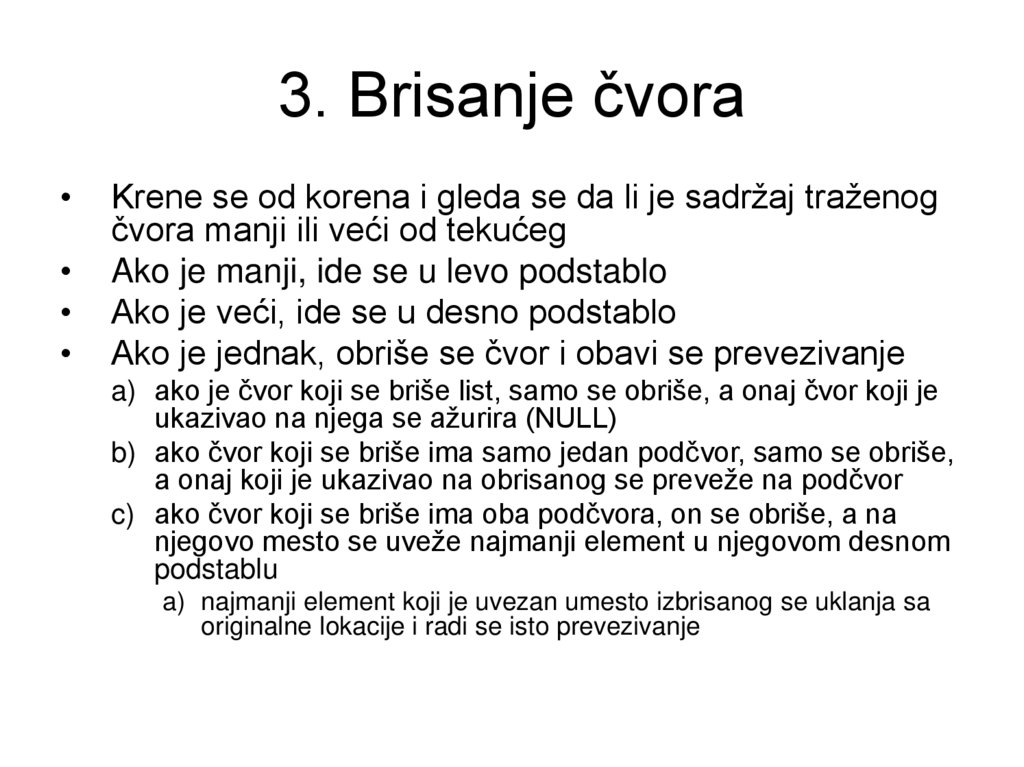 3. Brisanje čvora
