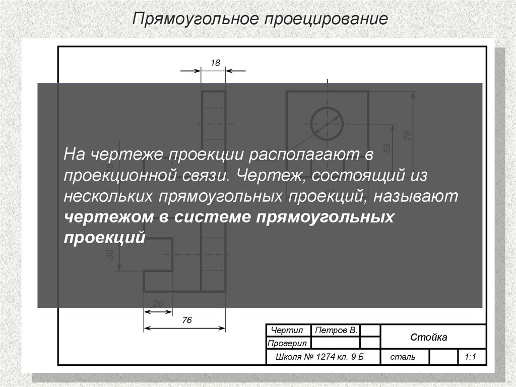 Прямоугольное проецирование