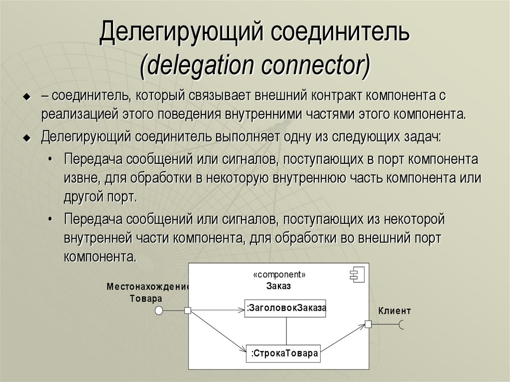 Делегирующий соединитель (delegation connector)