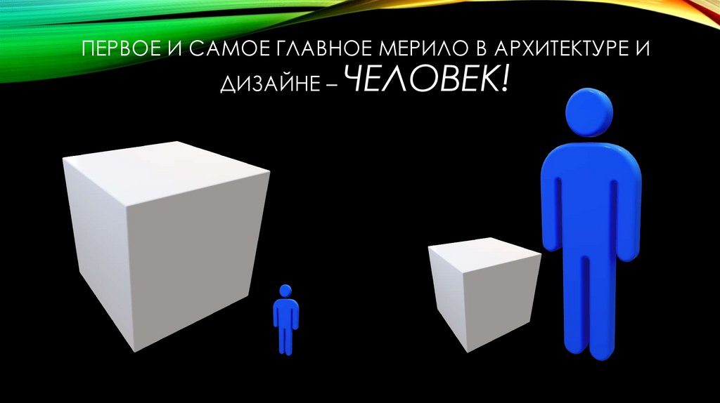 Первое и самое главное мерило в архитектуре и дизайне – человек!