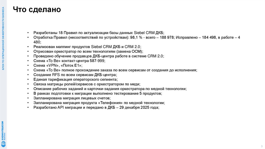 Что сделано