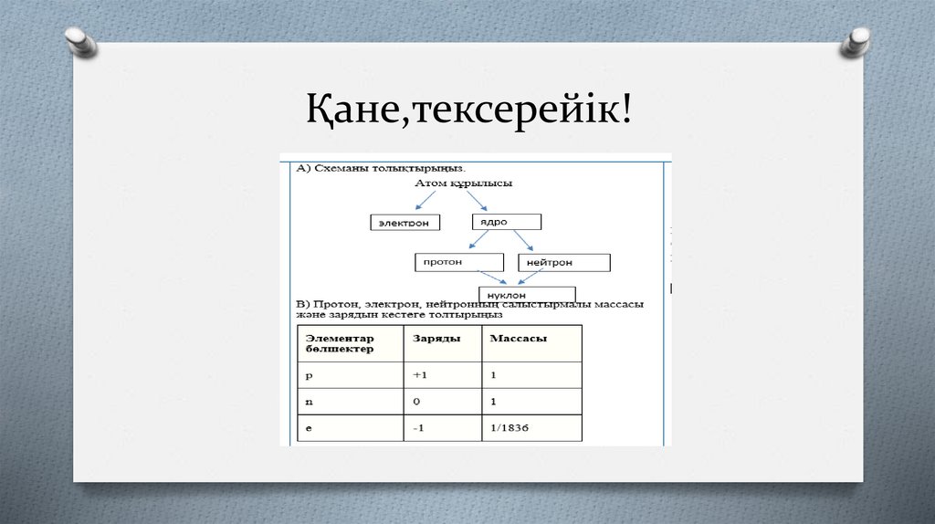 Қане,тексерейік!