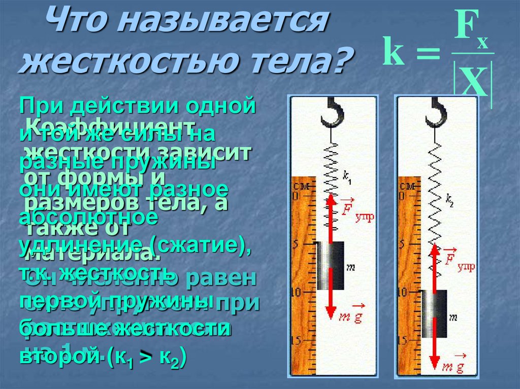Что называется жесткостью тела?