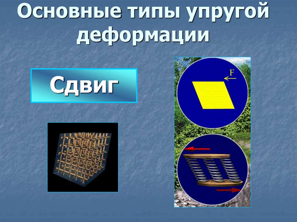 Основные типы упругой деформации