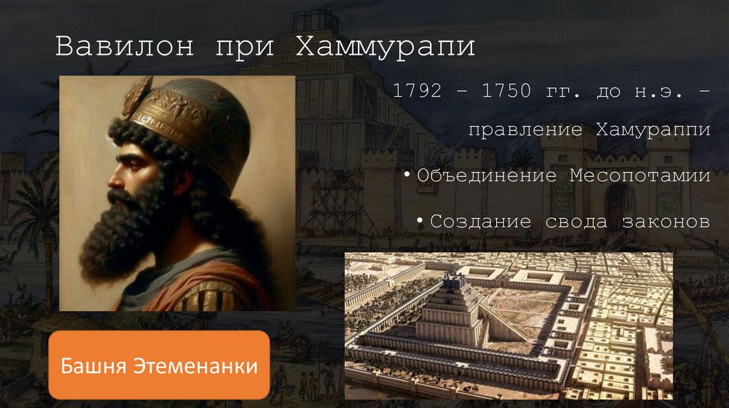 Вавилон при Хаммурапи