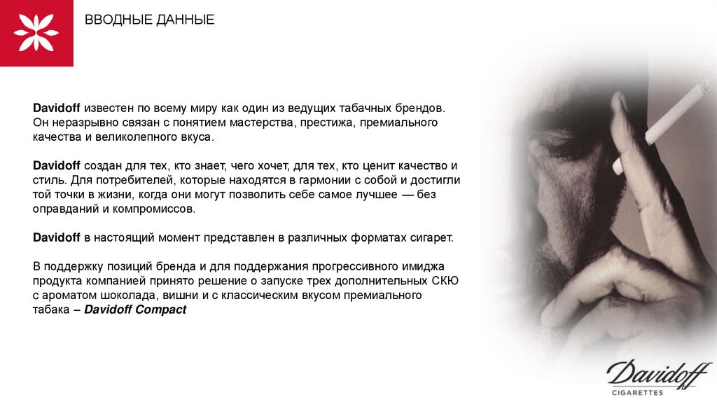 Вводные данные