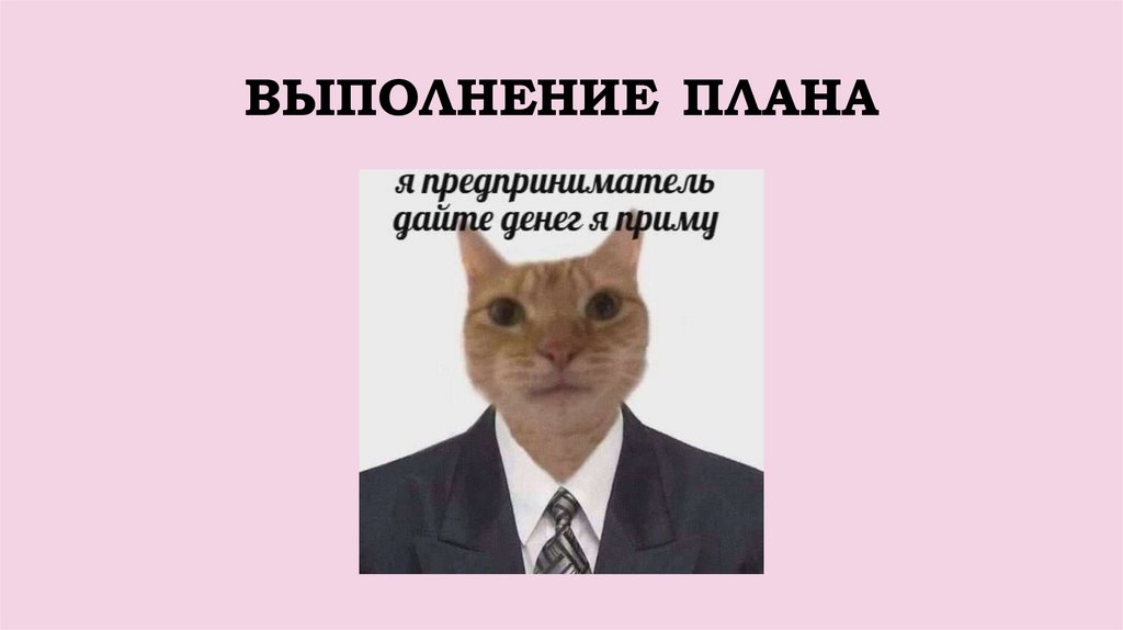 ВЫПОЛНЕНИЕ ПЛАНА