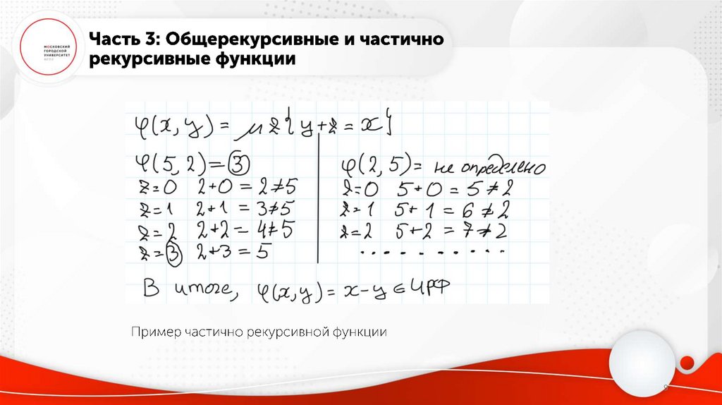 Часть 3: Общерекурсивные и частично рекурсивные функции