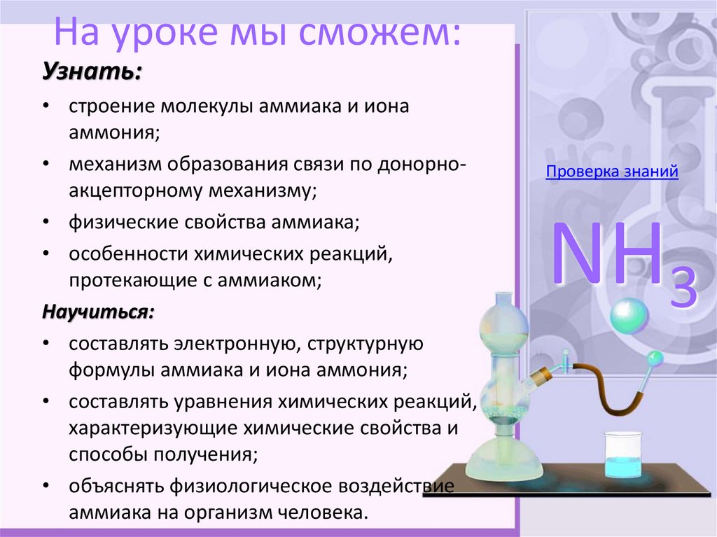 На уроке мы сможем: