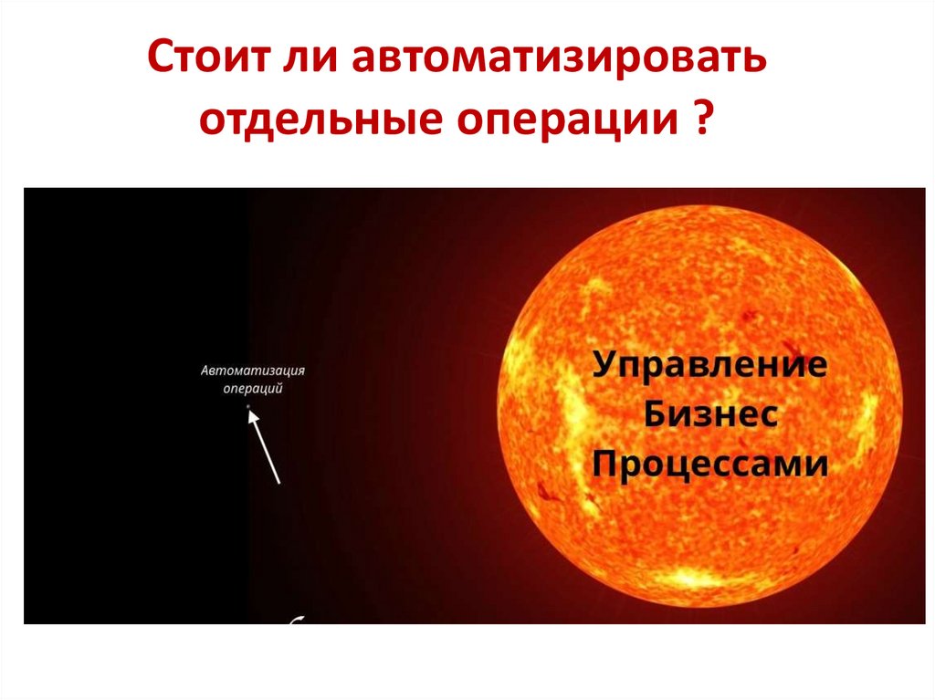 Стоит ли автоматизировать отдельные операции ?