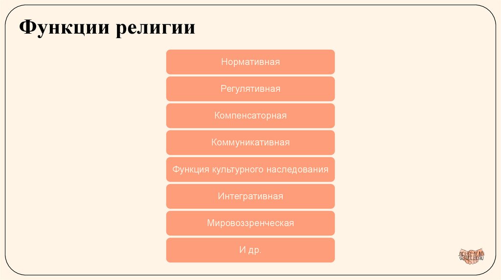 Функции религии