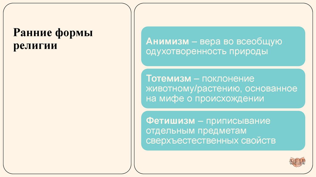 Ранние формы религии