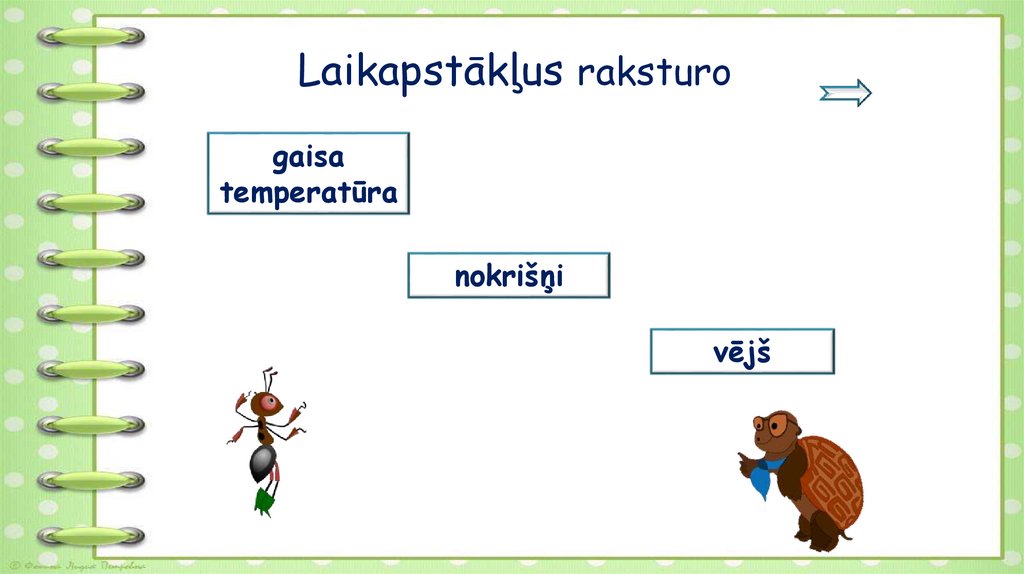 Laikapstākļus raksturo