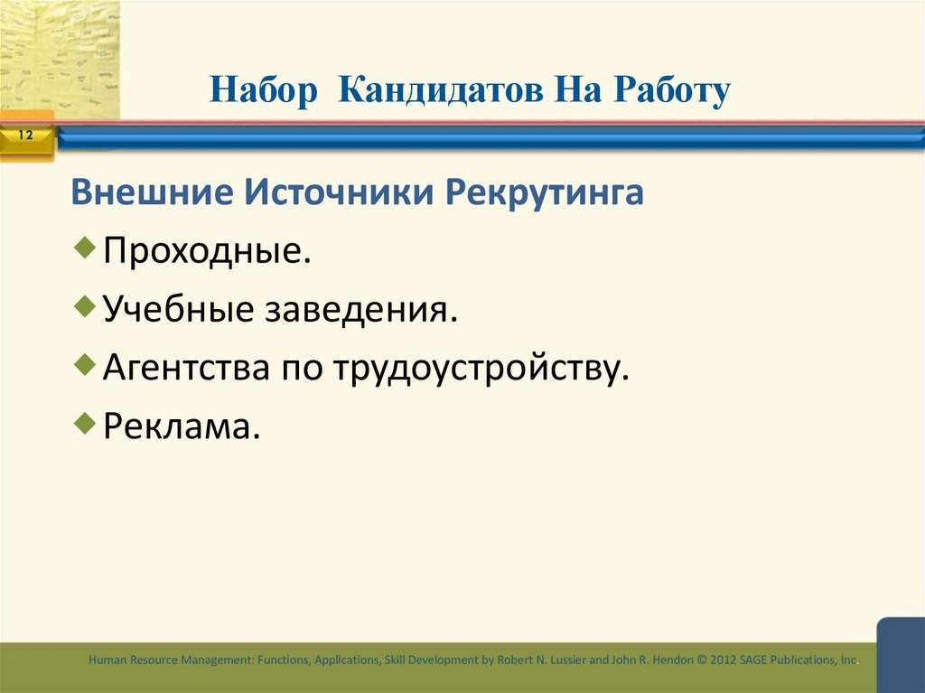 Набор Кандидатов На Работу
