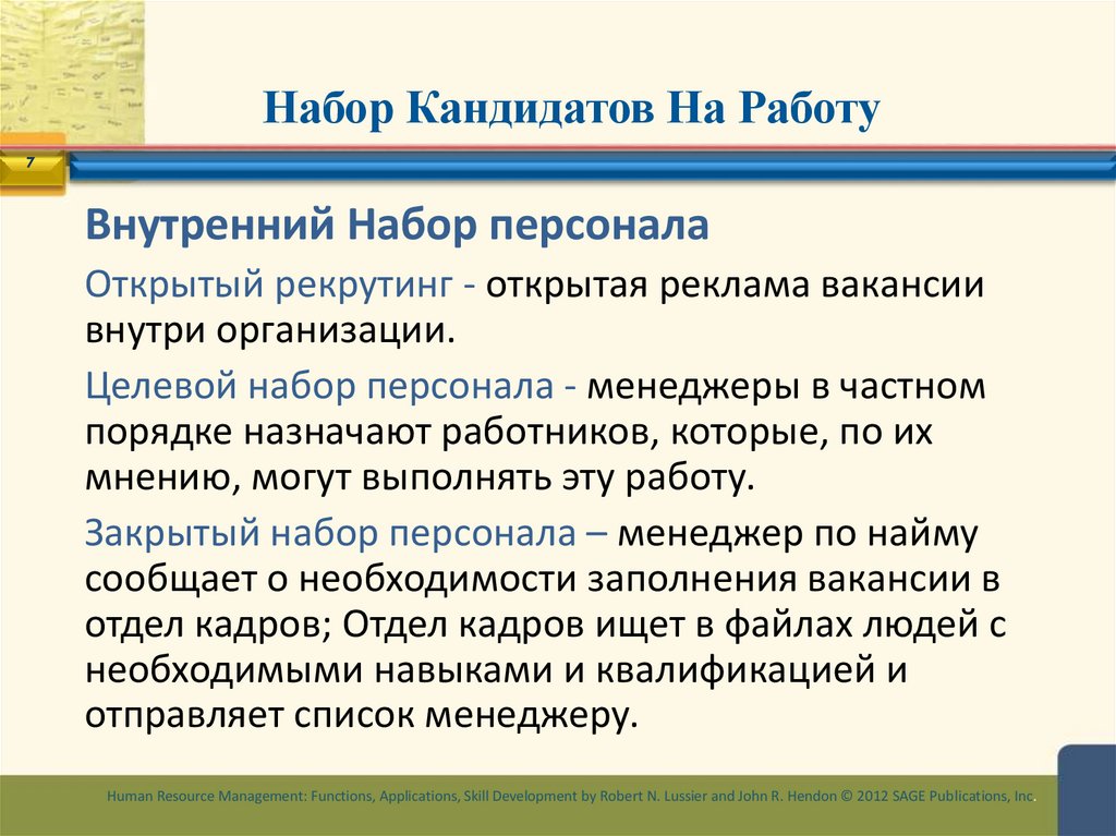 Набор Кандидатов На Работу